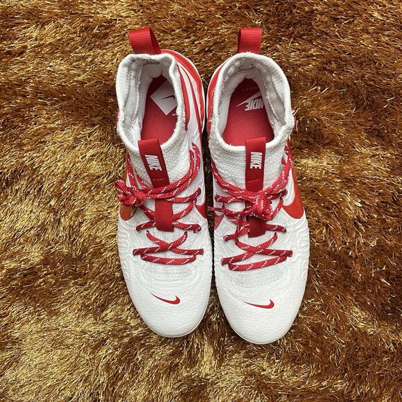 Nike Alpha Huarache NXT “White University Red” Baseball Cleats Men’s Size 8 - Picture 5 of 5